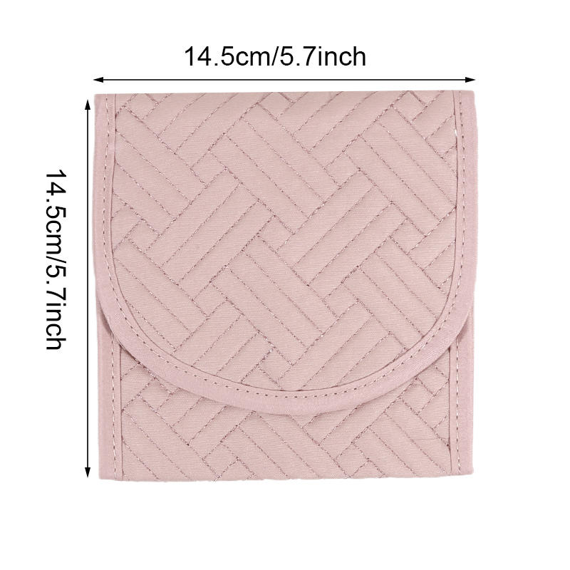 Luxury Portable Jewelry Organizer Bag - Travel Jewelry Case with Zipper Pockets for Earrings Necklaces Rings Gift Ready