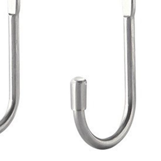 Over Cabinet Metal Double Hook for Closet Door Hook Heavy Duty Kitchen Cabinet Wardrobe Bathroom Dorm