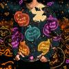 Men's Long Sleeve Hoodie with Sun Halloween Print Pullover