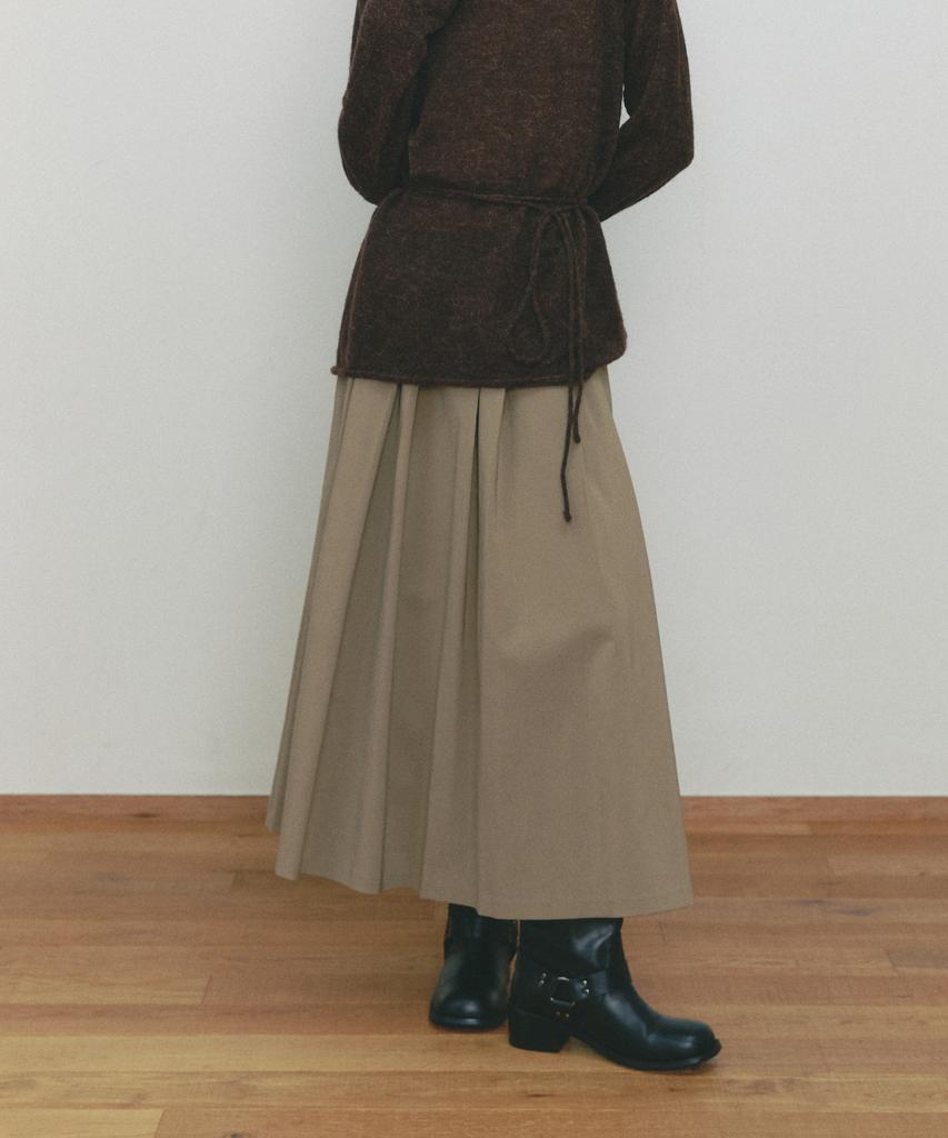 Ceme Classic Pleats Skirt(Be)