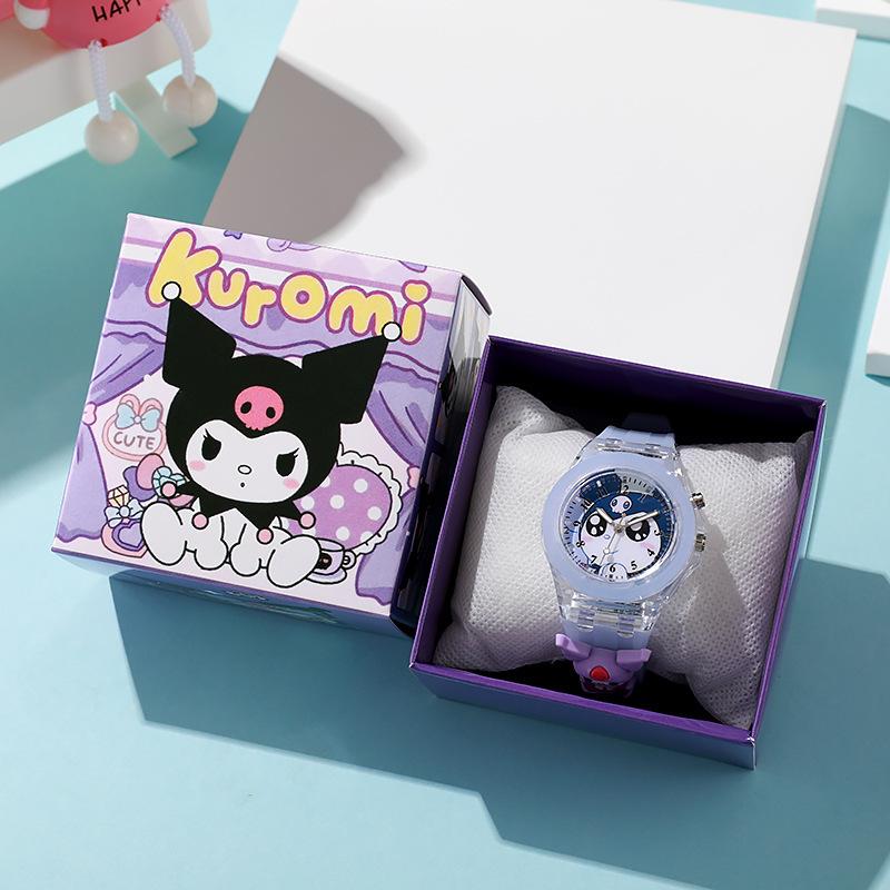 Cartoon Watch, Primary School Children'S Watch, Luminous Silicone Doll Watch, Gift Box.