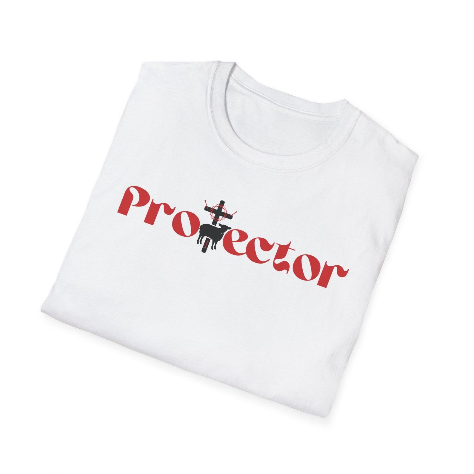 Jesus Protector T-Shirt: Christian Worship Tee 4XL