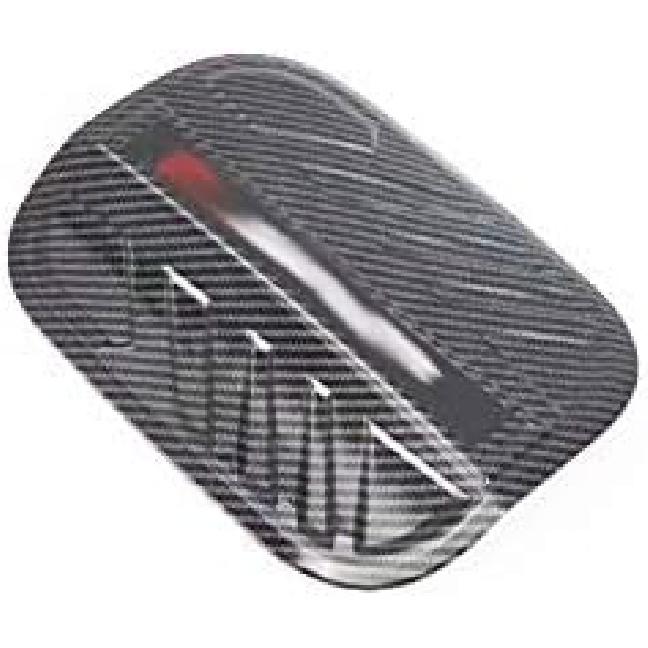 /ABS Carbon Fiber Style Auto Fuel Filler Door Cover Gas Tank Cap Decoration Cover Trim for Hyundai Santa Fe IX45 2019-2020