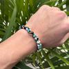 Colorful Turquoise Handmade Elastic Bracelet for Anxiety & Depression Relief