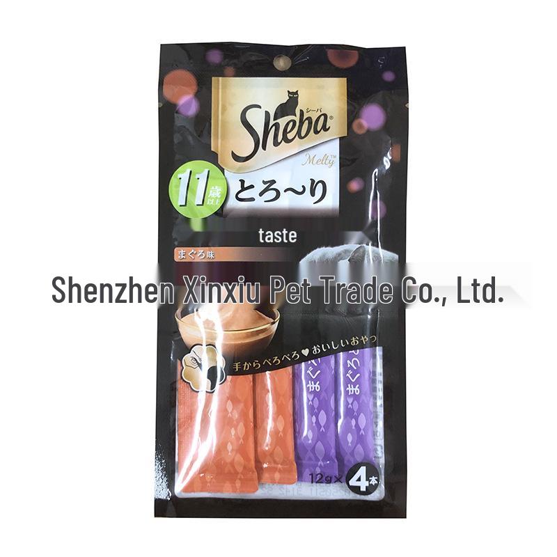 Gustare Moale pentru Pisici Sheba: 12g*4 Stickuri - Hrană Umedă pentru Adulți & Pisoi