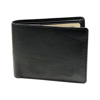 RSINC Genuine Leather Handmade Credit Card Id Wallet | Cash Bifold Driver's License Safe  Raksha Bandhan Gry -126 (Black) GRY 126 Moochies Wallet