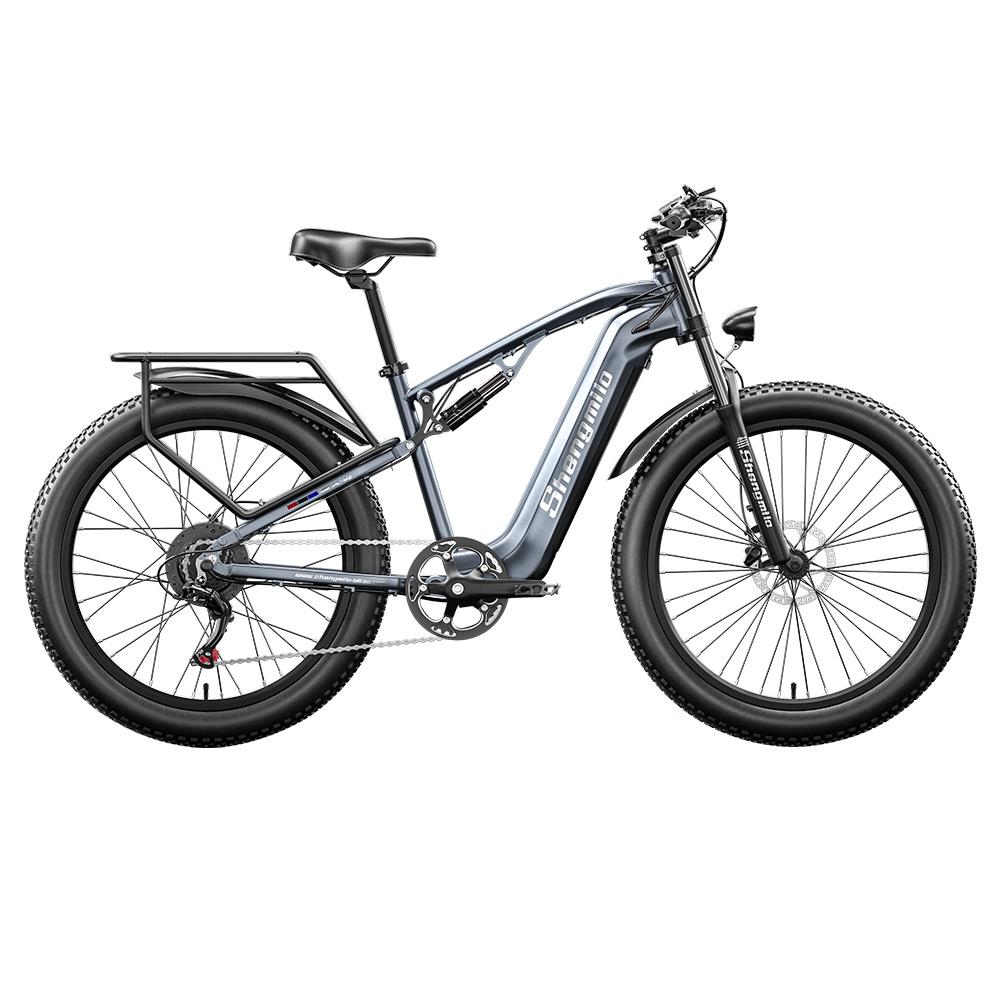 Vélo électrique de montagne Shengmilo MX05 26 pouces gros pneus 500 W moteur Bafang 42 km/h vitesse maximale 15 Ah batterie LG autonomie 60 km MX05 argenté