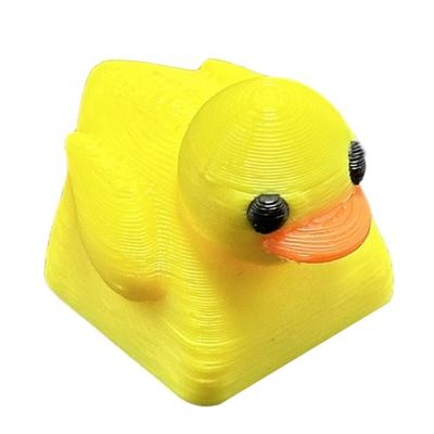 Neuheit Harz Tastenkappe Stressabbau Gelbe Ente Tastenkappe für Mechanische Tastatur Kreative 3D Tastenkappe