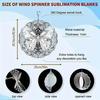 Hand-Drawn Metallic Black & White 3D Butterfly Mandala Wind Chime - Outdoor Hanging Garden Sculpture Art, No Power Needed