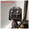 Streetwear Pu Material Small Backpack For Daily Use With Durable Stitching