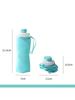 Silicone Collapsible Sports Water Bottles Outdoor Camping Folding Water Cup Large Capacity Travel Foldable Leakproof Kettle