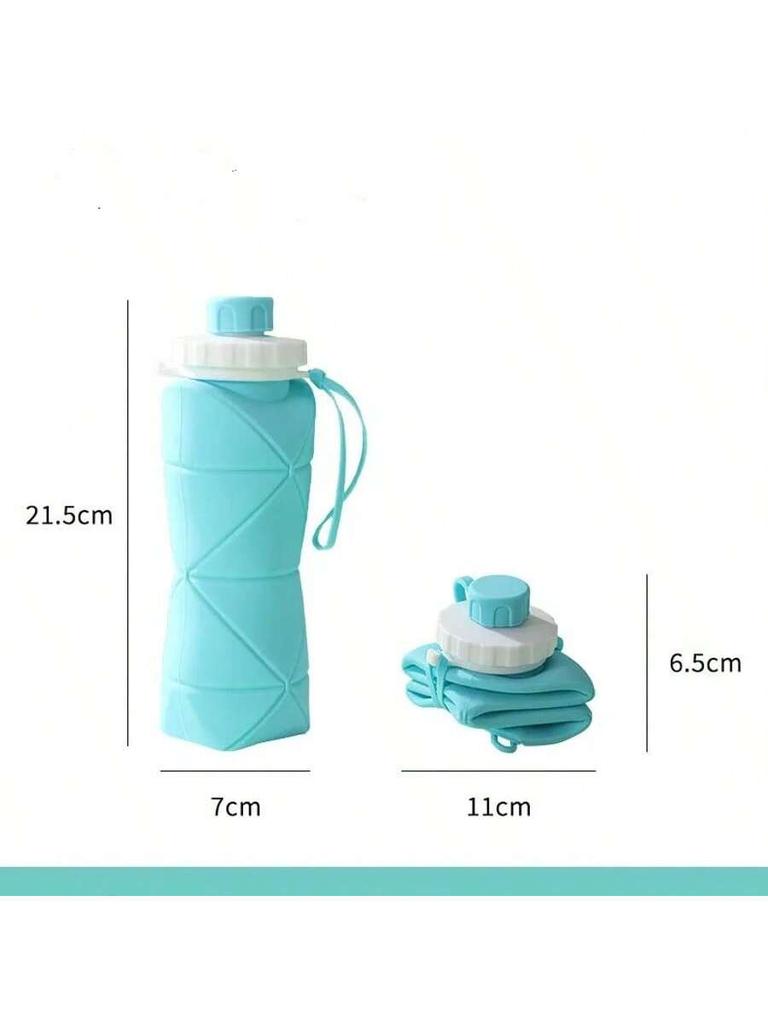 Silicone Collapsible Sports Water Bottles Outdoor Camping Folding Water Cup Large Capacity Travel Foldable Leakproof Kettle