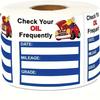 Removable Waterproof Oil Change Reminder Stickers, Transparent Maintenance Labels, Suitable for Windshield, Oil-Proof and Handwritten