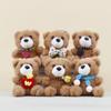 Bear Dress Bow Up Cartoon Doll Stuffed With Plush Pendant Bow Style Bag Dress