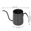 Compact Stainless Steel Coffee Drip Pot with Graduations, Perfect for Kitchen, Office, Coffee, Tea, and More (350ml, Black)