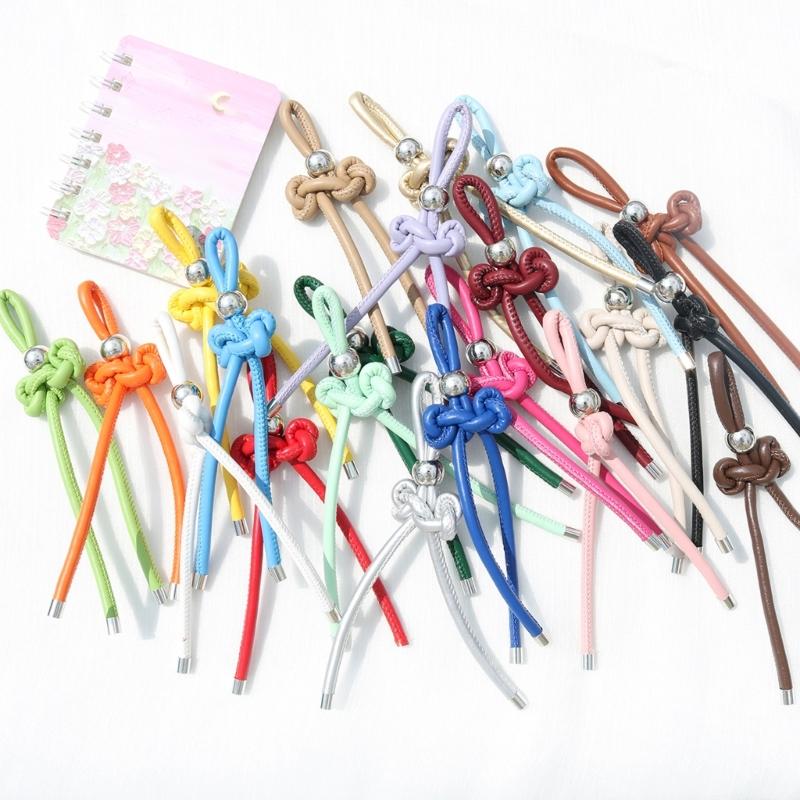 Personalized Wenchang Knot Keychain PU Leather Gift For Students Backpack Decoration And Daily Encouragement