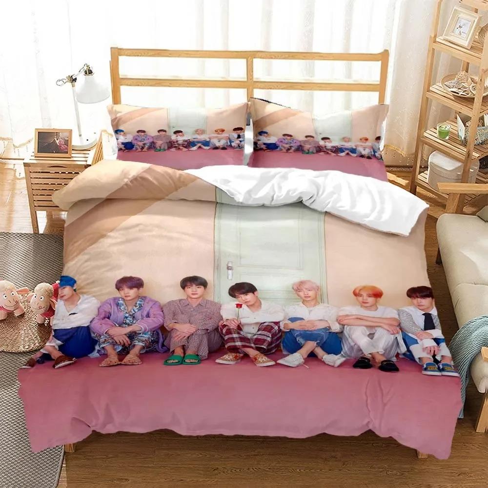 

Fashion Men s Top Tier Singer Printed Bedding Set for Youth Queen Bedding Set Quilt Cover Bedding Set for Youth EU Single(135*200cm)3pcs