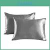 Soft Satin Pillowcases With Concealed Zipper Elegant Design Perfect For Home Decor