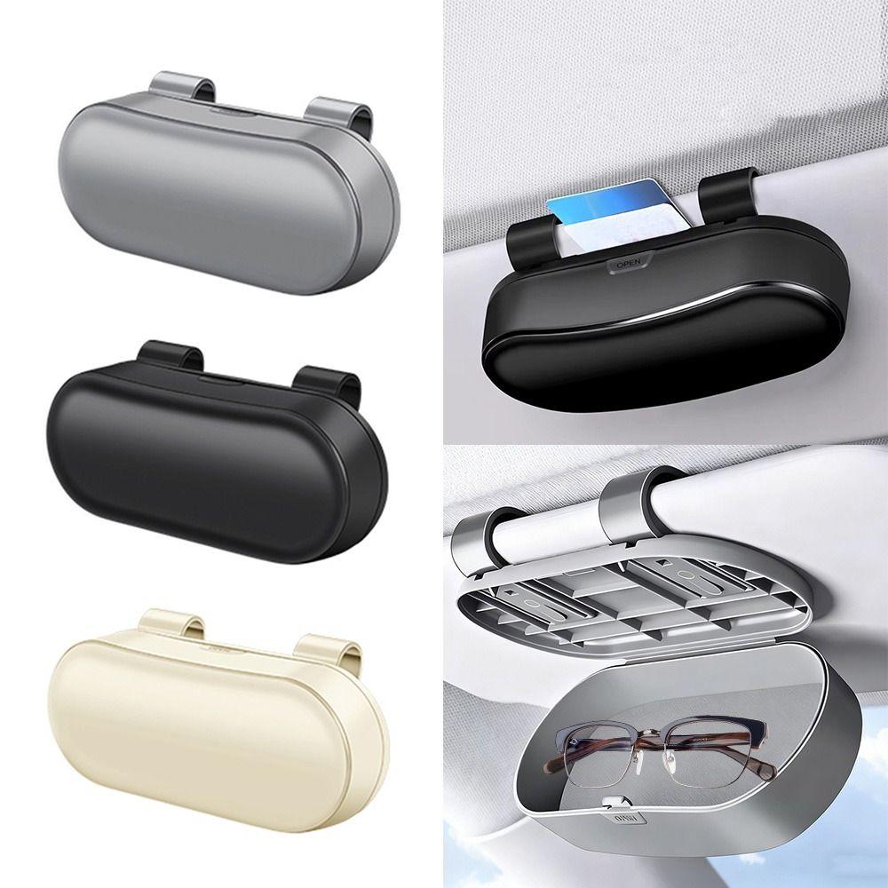 Buckle Mount Glasses Holder ABS Resin Car Sun Visor New Car Glasses Case