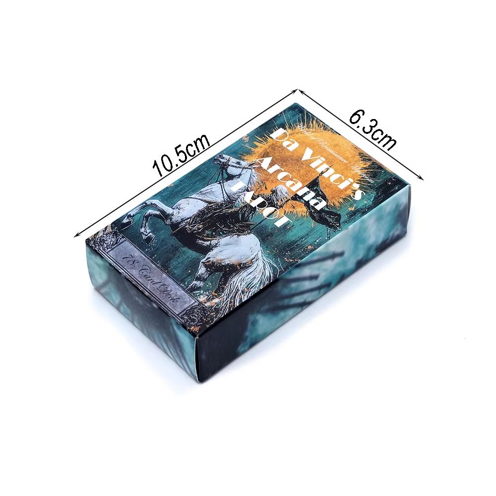 Da Vinci’s Arcana Tarot Deck - 10.3*6cm 78 Pcs Mystical Art Tarot Cards for Intuitive Readings