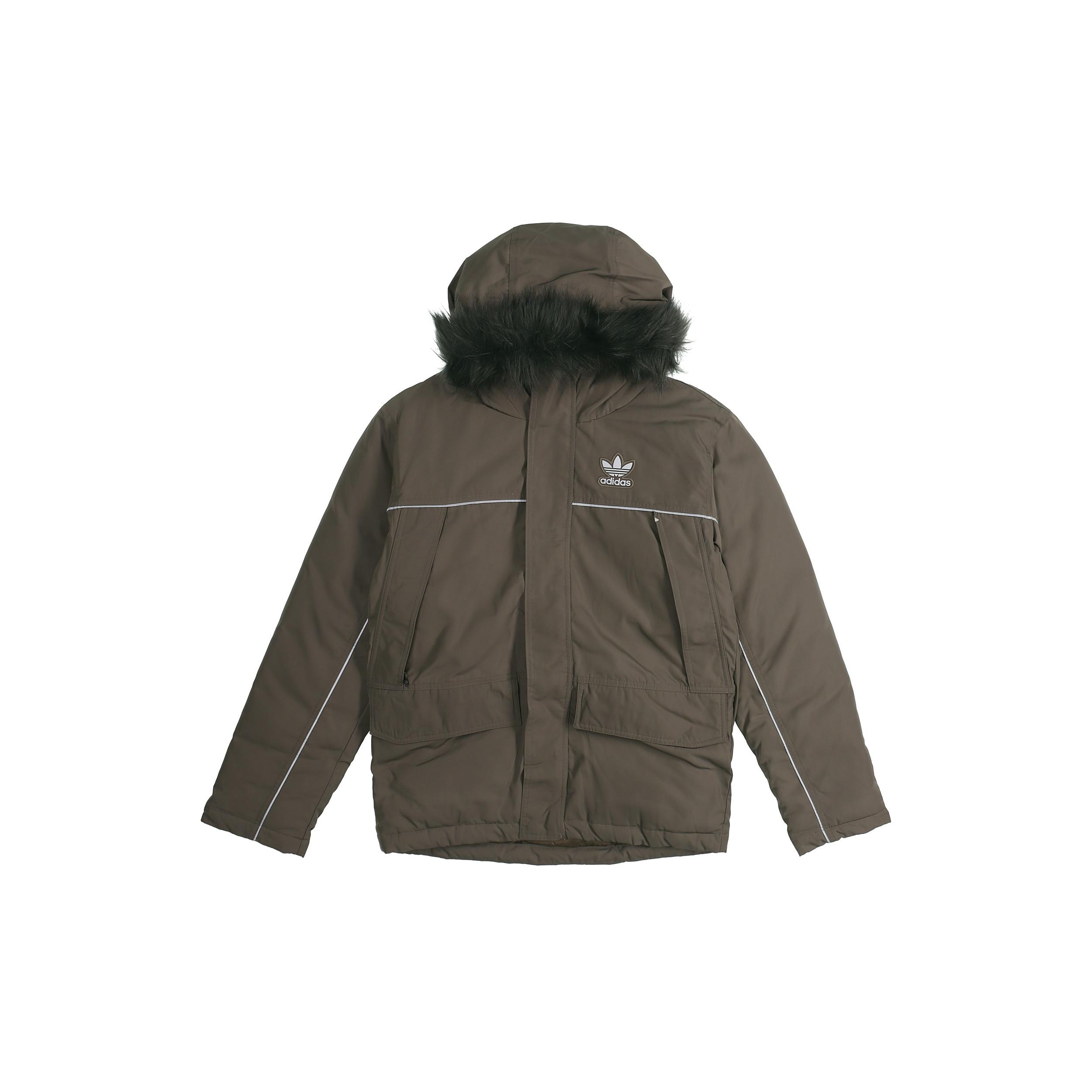 Мужские пуховики Adidas Originals с капюшоном, утолщенные, другие FL1418 XL