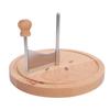 Cheese Shaver Beech Wood and 304 Stainless Steel Spiral Cheese Curler for Parties