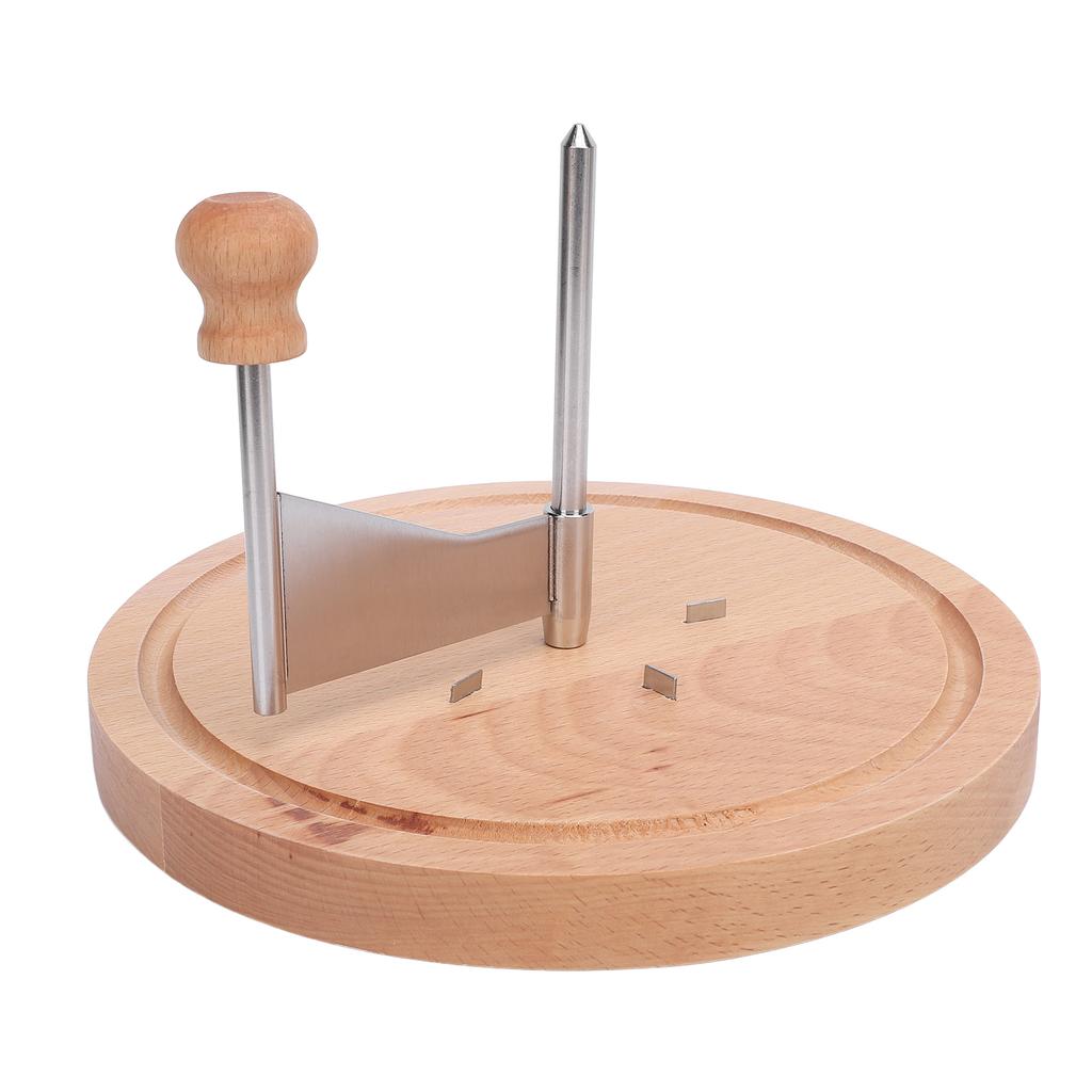 Cheese Shaver Beech Wood and 304 Stainless Steel Spiral Cheese Curler for Parties