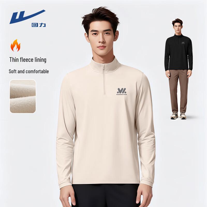 

Warrior Men s Fleece-Lined Half-Zip Pullover T-Shirt L
