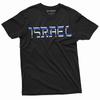 Herren Israel Patriotisches Hemd Israelische Flagge Wappen Davidstern T-Shirt