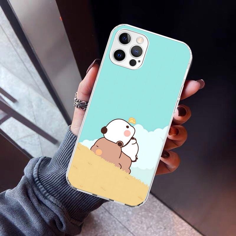 Cute Peach Goma Cat Phone Case For iPhone 17 Air 16 15 Pro Max 14 Plus 13 Mini 12 11 Cover 7 8 SE Silicone Shell Print Fundas 17
