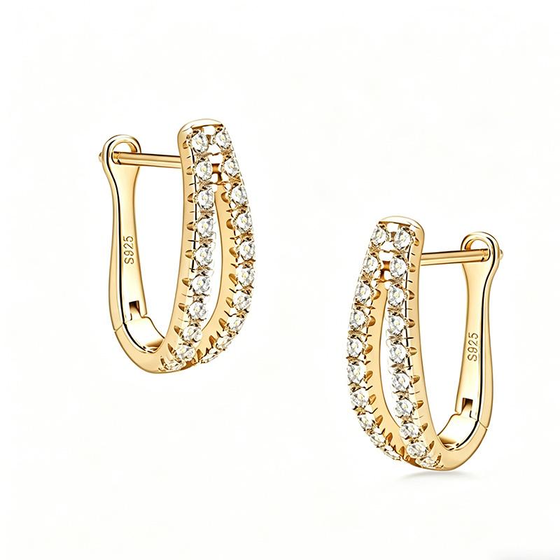925 Silver Earrings for Women Small Hoop Huggie Cubic Zirconia Hypoallergenic Lightweight Hoops Earring Jewelry Gifts