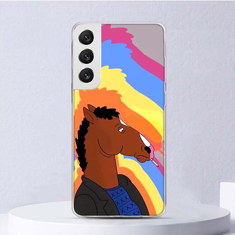 Cartoon B-BoJack Horsemans Soft Case For Samsung Galaxy S25 S24 S23 S22 Ultra Phone Cover S21 S20 FE S10 Plus S10E S25U Funda Co