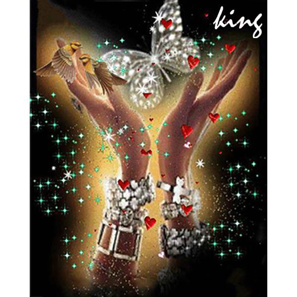 

DIY 3D горный хрусталь раунд бабочка Живопись алмазов в ручной вышивки крест ремесло стежка домашний декор