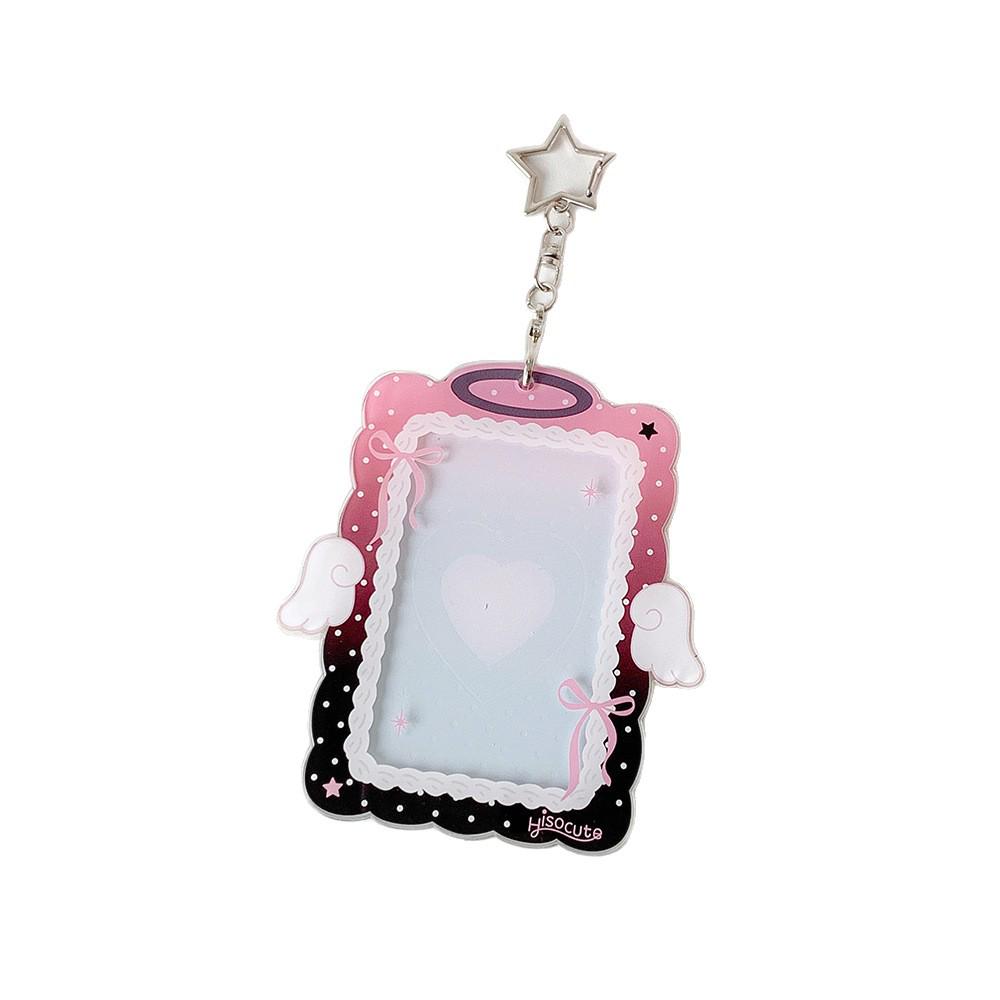 Original Angel Wings Three-Inch Instax Protective Card Sleeve - Small Card Display Storage with Pendant.