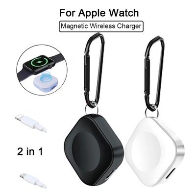 Portable Wireless Watch Charger USB Type C 8pin Two Interfaces For Apple Watch 10 9 8 7 6 5 4 3 2 1 SE Ultra Series Fast Charger