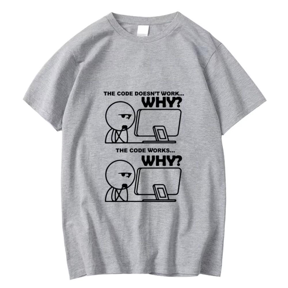 Plus Size T-shirt  funny programmer Print summer Women o-neck cool t shirt for men short sleeve t-shirt Men tees