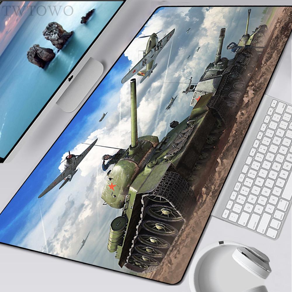 Коврик для мыши War Thunder Игровой Домашний XXL Индивидуальные коврики для мыши Коврик для мыши Мягкий ковер Игровой Натуральный каучук Противоскользящий коврик для мыши 30x60cm with edge