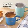 Tyeso Stainless Steel Travel Mug with Lid Insulated Coffee Cup for Office Home Trendy Design On-the-Go Workplace Use