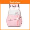 Large Capacity Simple Backpack With Puppy Print And Letter Design Daily For