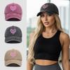 Sweet Heart Printed Visor Baseball Cap  For Man Women Hiking Fishing Vacation