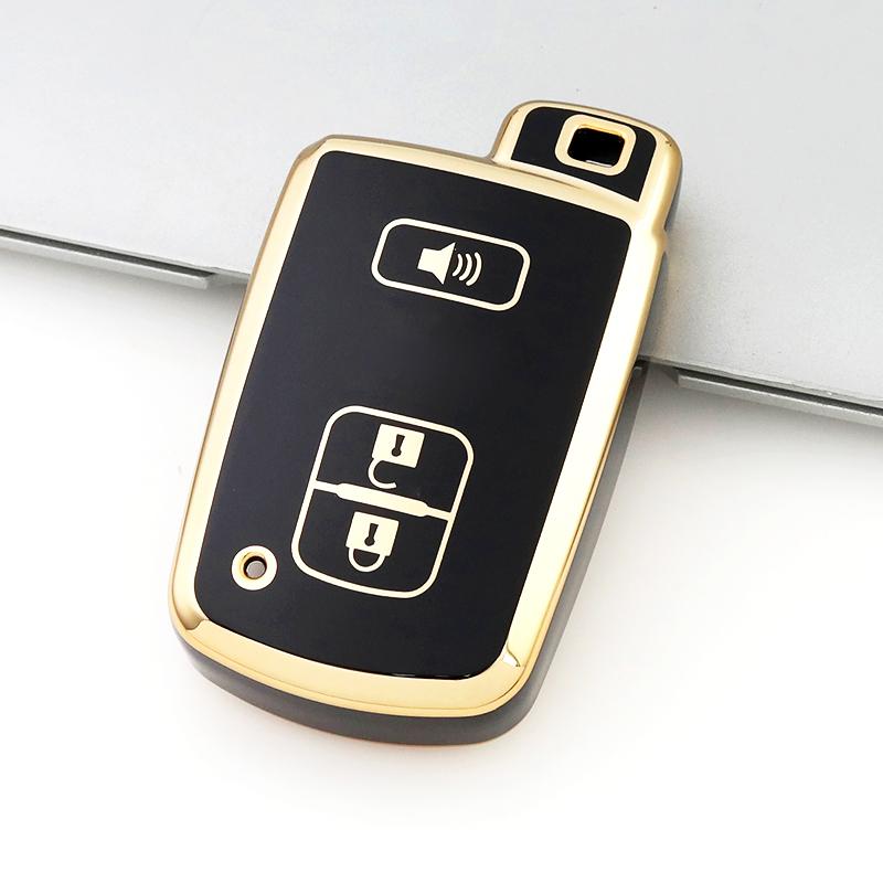 For Toyota Rav4 Camry Prius Chr Aygo Corolla Yaris Land Cruiser Highlander Prado Auris Avalon Tpu Car Key Case Cover Shell Fob