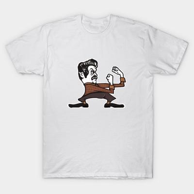 T Shirt Women Fighting Swanson Harajuku Print Kawaii Tshirt Letnia koszulka damska z krótkim rękawem Top Tee