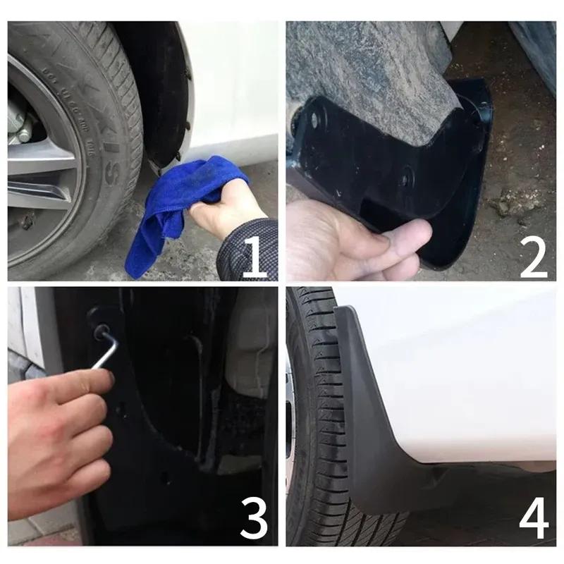 4pcs Car Mud Flaps Fender for CHANGAN CS55 PLUS - Automotive Mudguards, Waterproof, Mud Splashing Prevent Accessories