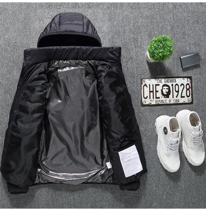 2025 Men's USB Electric Heated Jacket: Winter Warm, Lightweight, Thin Heating, Constant Temperature, Cotton.