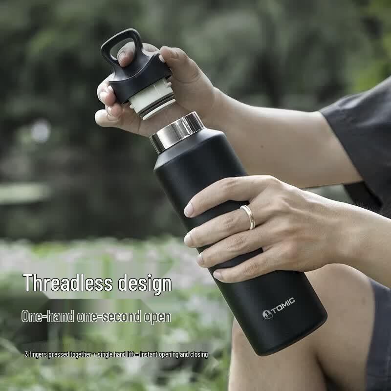 TOMIC 600ml Vacuum Insulated Stainless Steel Water Bottle