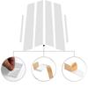6pcs/set Silvery Car Door Window Pillar Post Trim Molding Cover B C Column Stickers Black Car Accessories For Honda Civic Sedan 2006-2011
