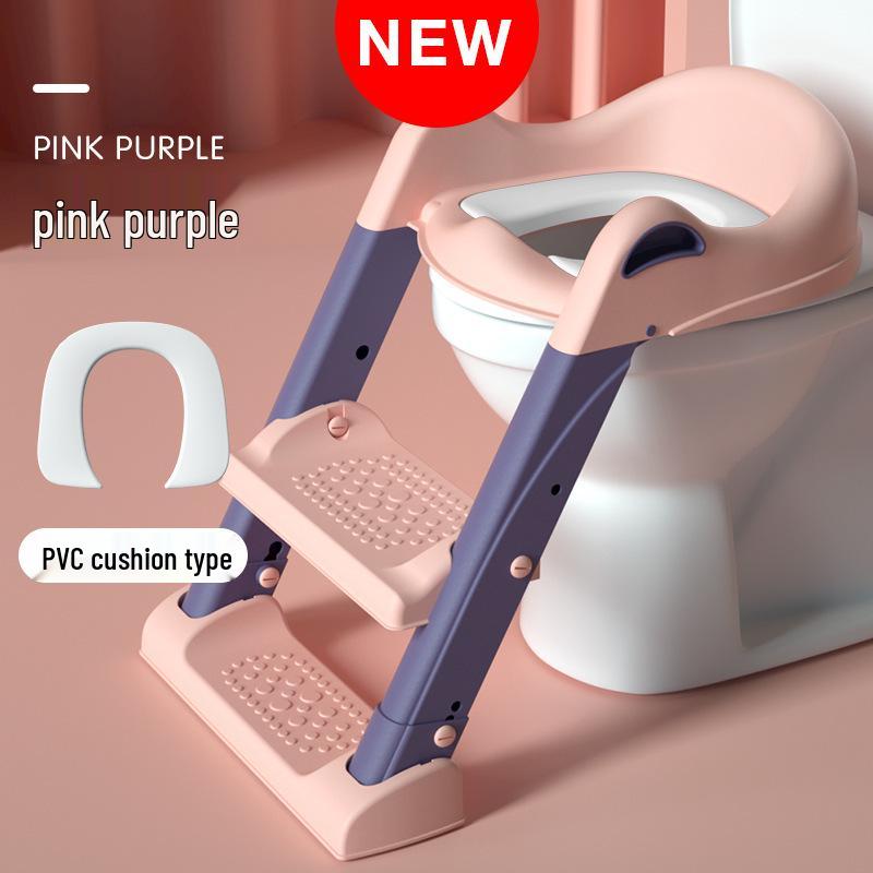 Skládací dětský toaletní žebřík s kruhem