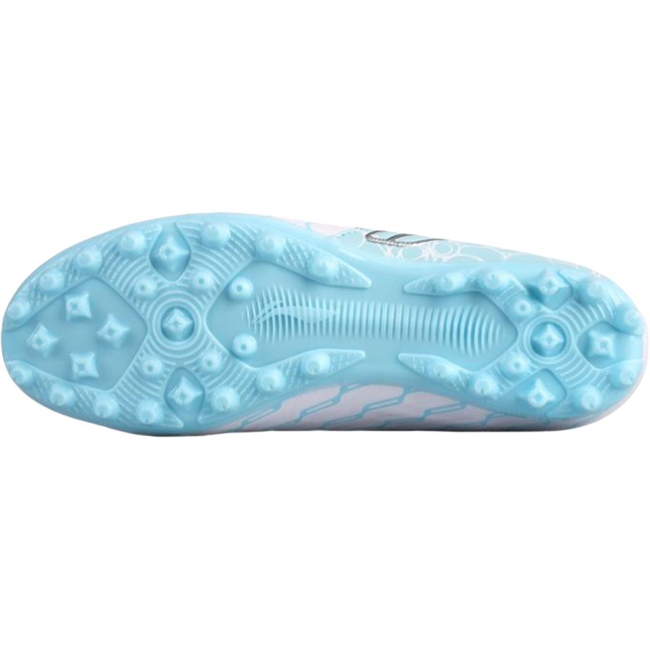Li Ning Kids Jin Series MG Short Stud Artificial Grass Indoor Sports Non-Slip Breathable Low-Top Football Shoes Kids Football Shoes Sky-Blue YKGU002-1