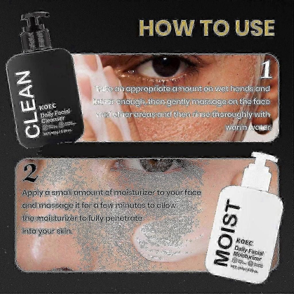 Daily Skincare Duo | Purifying Face Wash & Restoring Moisturizer | Daily Facial Cleanser and Moisturizer Set for All Skin Types | Healthy Ingredients