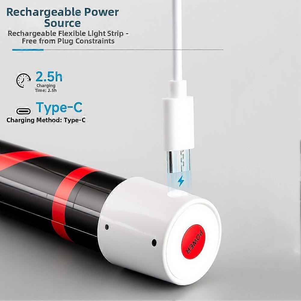 2026 Nueva Linterna LED Flexible en Barra, Luz de Trabajo LED Flexible Plegable, Luz de Trabajo Recargable de Alto Lumen para Reparaciones de Automóviles